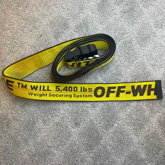 Off-White Classic Industrial Web Logo Belt display picture 1